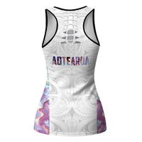 New Zealand Aotearoa Hollow Tank Top Pink Maori Papua Shell Indigenous LT9 - Polynesian Pride