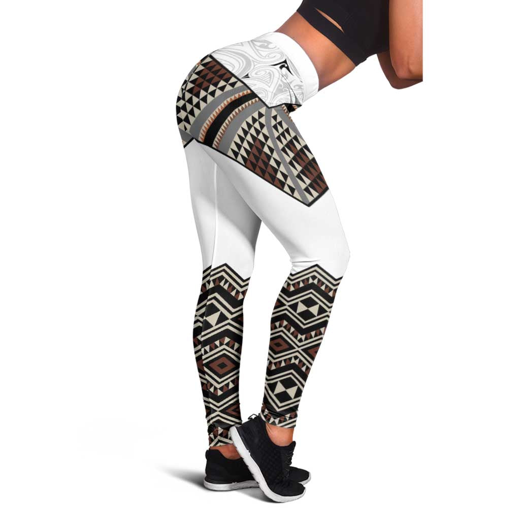 New Zealand Aotearoa Leggings Taniko Art Simple Style