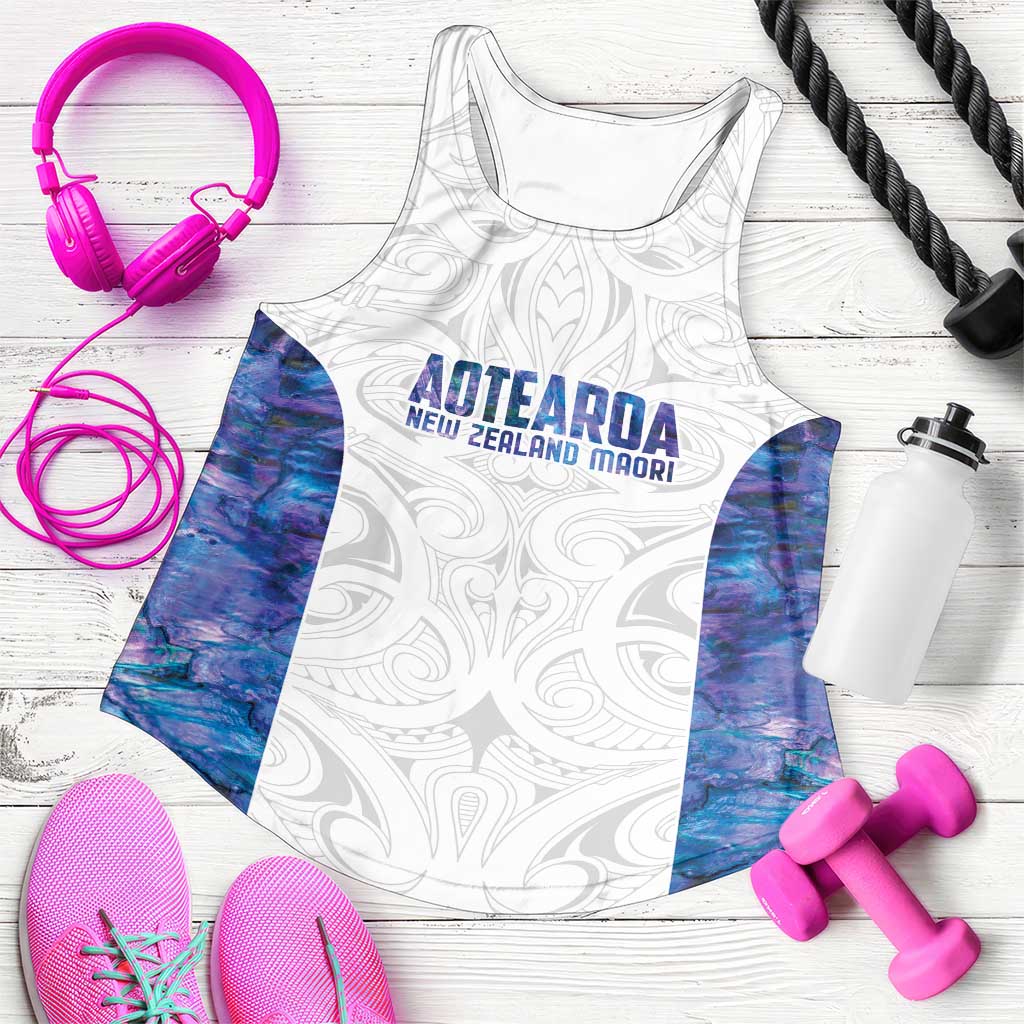 New Zealand Aotearoa Women Racerback Tank Purple Maori Papua Shell Indigenous - Polynesian Pride