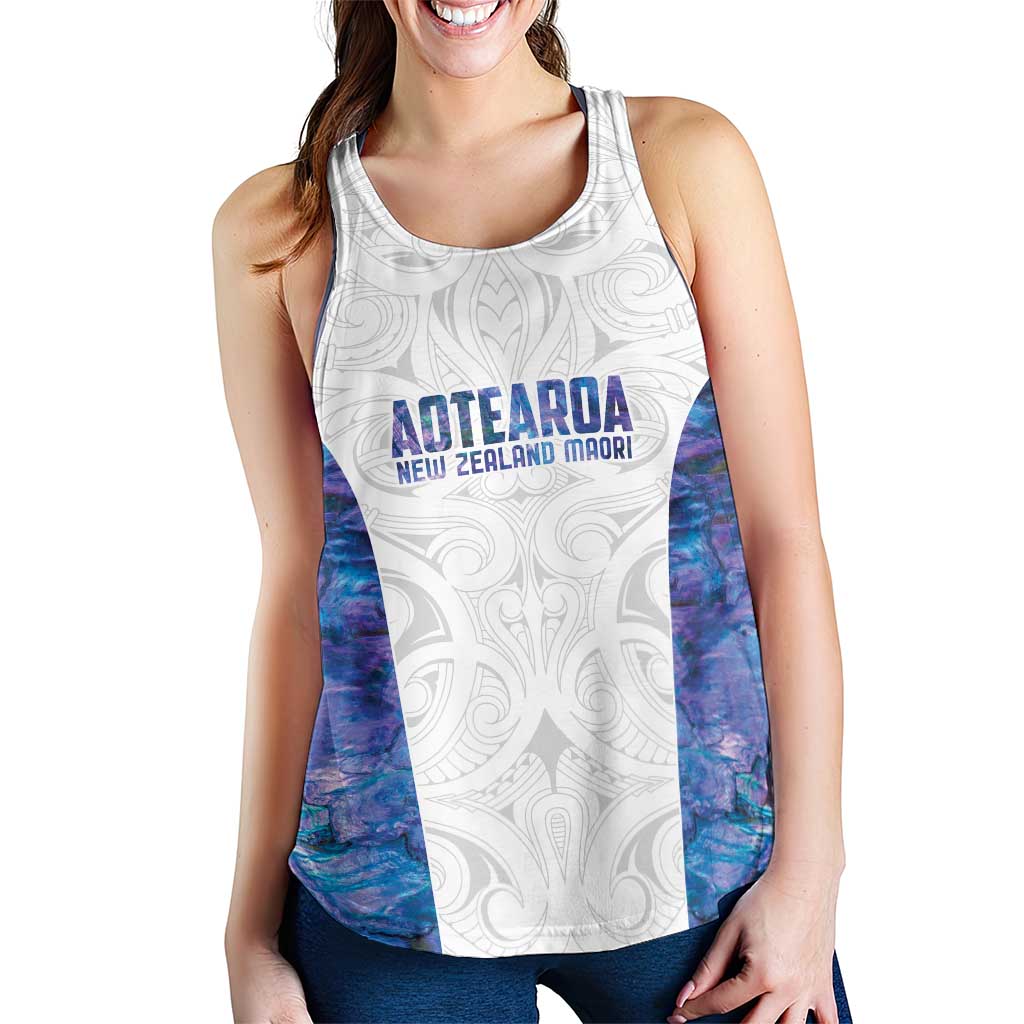 New Zealand Aotearoa Women Racerback Tank Purple Maori Papua Shell Indigenous - Polynesian Pride