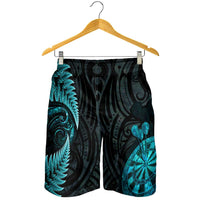 New Zealand Darts Shorts for Men Happiness Is A Tight Threesome Maori Paua Shell LT14 - Polynesian Pride