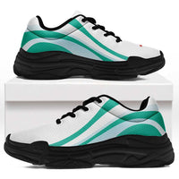 New Zealand Football Chunky Sneakers Curve Style LT05 Aqua - Polynesian Pride
