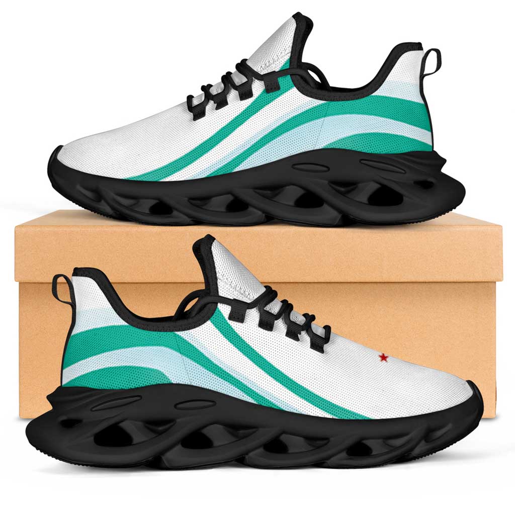 New Zealand Football Clunky Sneakers Curve Style LT05 Aqua - Polynesian Pride