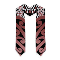 New Zealand Graduation Stole Aotearoa Kowhaiwhai Mix Taniko Art - Brown LT14 - Polynesian Pride