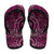 New Zealand Hammerhead Shark Flip Flops Maori Haehae Mangopare Pink - Polynesian Pride