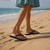 New Zealand Hammerhead Shark Flip Flops Maori Haehae Mangopare White - Polynesian Pride