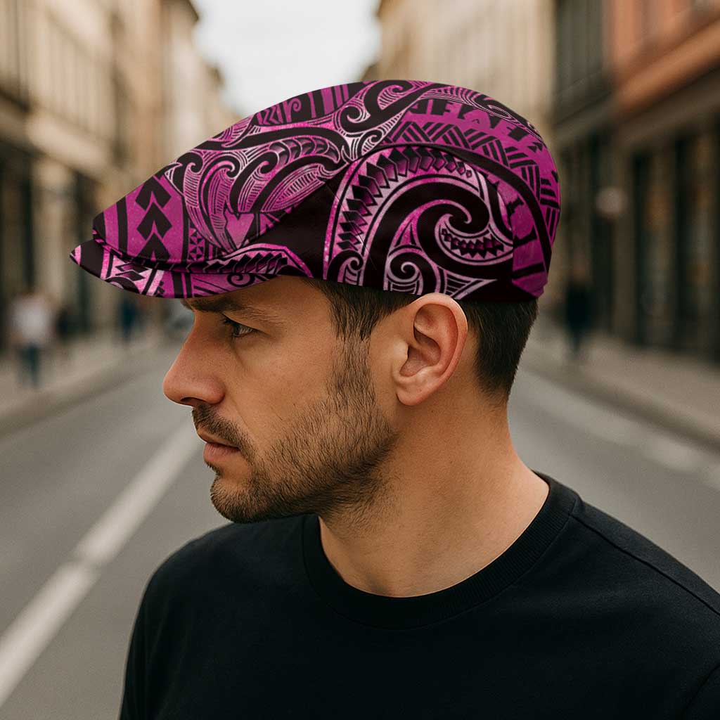 New Zealand Hammerhead Shark Jeff Hat Maori Haehae Mangopare Pink - Polynesian Pride