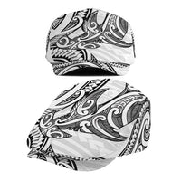 New Zealand Hammerhead Shark Jeff Hat Maori Haehae Mangopare White - Polynesian Pride