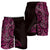 New Zealand Hammerhead Shark Shorts for Men Maori Haehae Mangopare Pink - Polynesian Pride