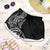 New Zealand Hammerhead Shark Shorts for Women Maori Haehae Mangopare Black - Polynesian Pride