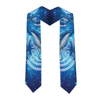 New Zealand Humpback Whale Matariki Graduation Stole Maori New Year Taniko Niho Taniwha LT14 - Polynesian Pride
