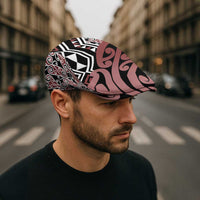 New Zealand Jeff Hat Aotearoa Kowhaiwhai Mix Taniko Art - Brown LT14 - Polynesian Pride