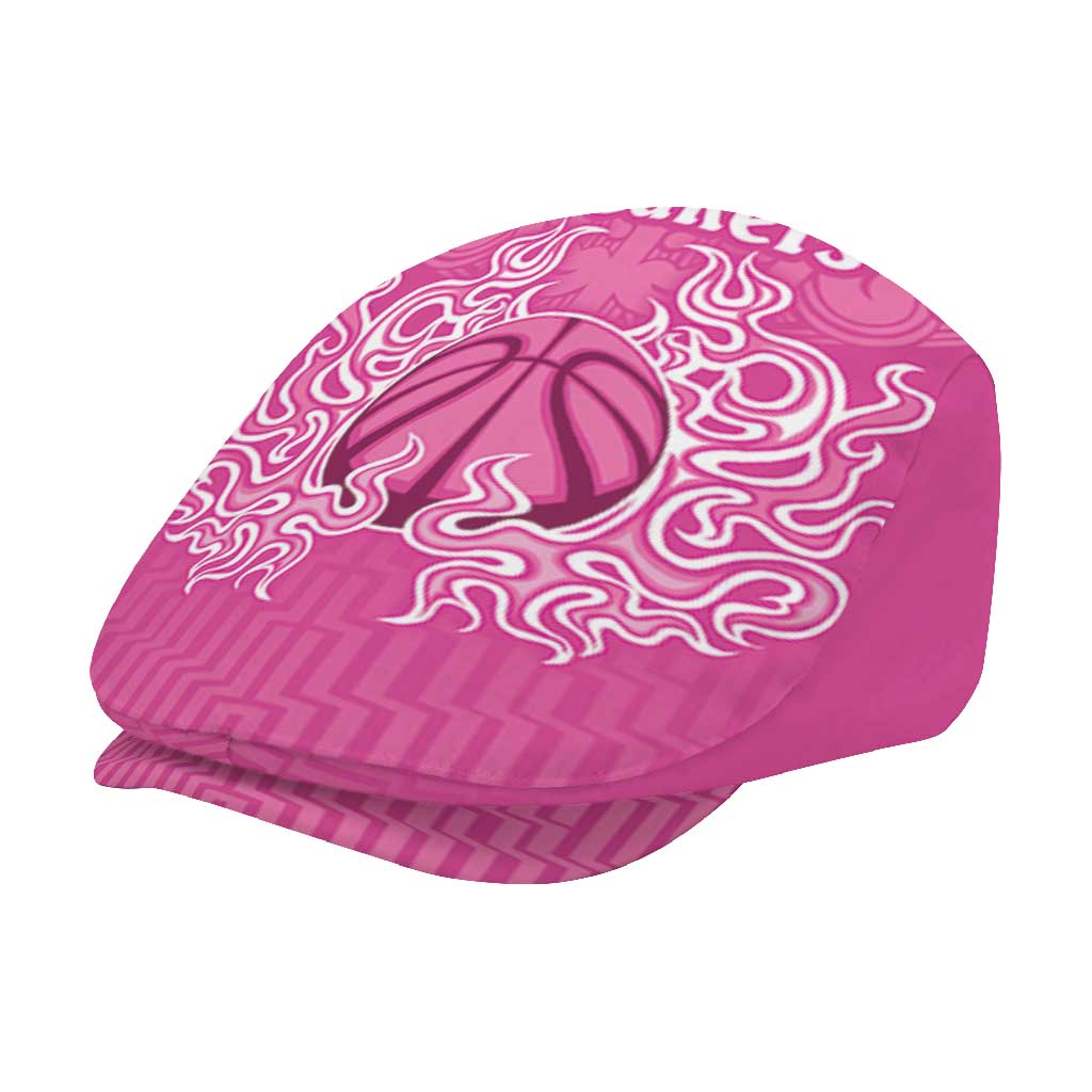 New Zealand Jeff Hat Fire Basketball Maori Tribal Pink - Polynesian Pride