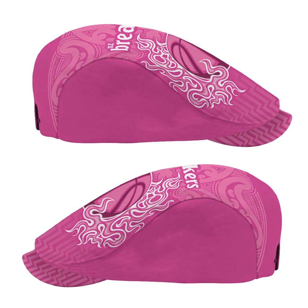 New Zealand Jeff Hat Fire Basketball Maori Tribal Pink - Polynesian Pride