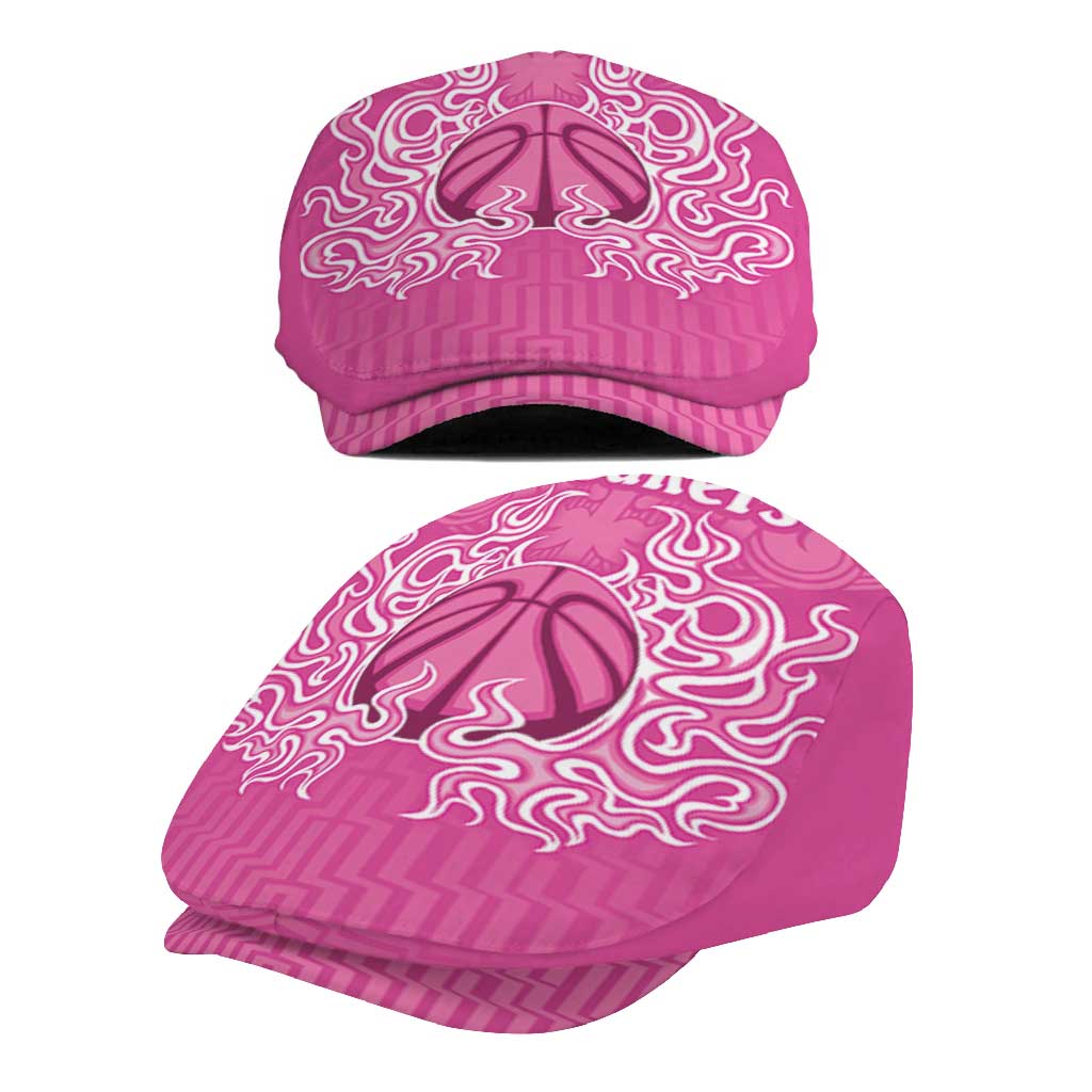 New Zealand Jeff Hat Fire Basketball Maori Tribal Pink - Polynesian Pride