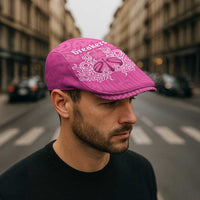 New Zealand Jeff Hat Fire Basketball Maori Tribal Pink - Polynesian Pride