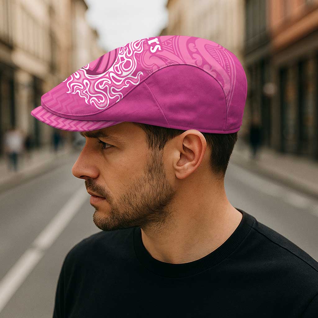 New Zealand Jeff Hat Fire Basketball Maori Tribal Pink - Polynesian Pride