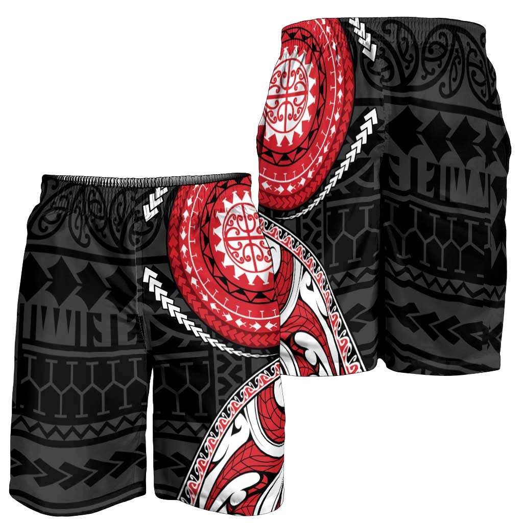 New Zealand Red Maori Koru Simple Style Shorts for Men