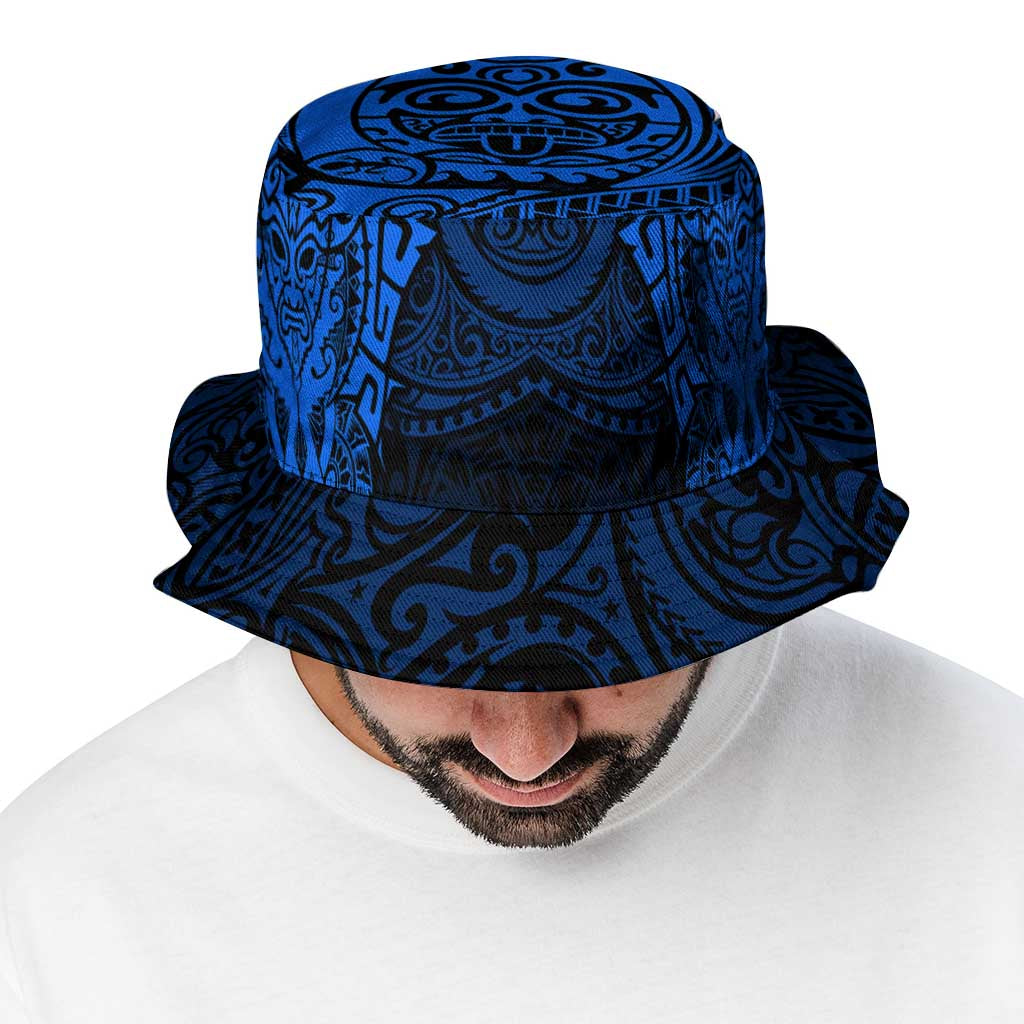 New Zealand Rugby All Blue Bucket Hat Silver Fern All Black Mix Ta Moko LT9
