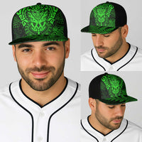 New Zealand Rugby All Green Baseball Net Cap Silver Fern All Black Mix Ta Moko - Polynesian Pride