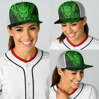 New Zealand Rugby All Green Baseball Net Cap Silver Fern All Black Mix Ta Moko - Polynesian Pride