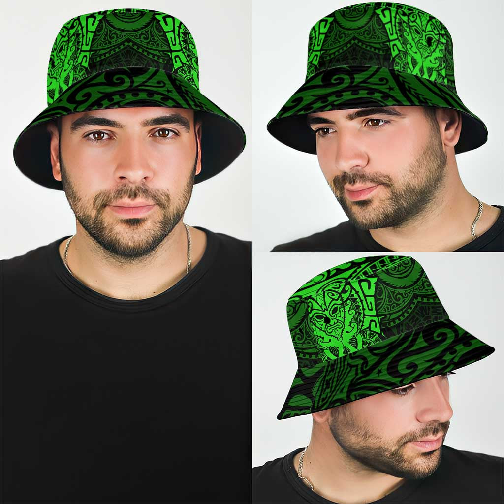 New Zealand Rugby All Green Bucket Hat Silver Fern All Black Mix Ta Moko LT9