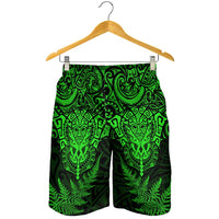 New Zealand Rugby All Green Shorts for Men Silver Fern All Black Mix Ta Moko LT09