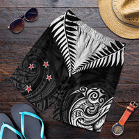 New Zealand Shorts for Men Aotearoa Maori Kiwi Black Fern - Polynesian Pride