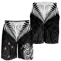 New Zealand Shorts for Men Aotearoa Maori Kiwi Black Fern - Polynesian Pride