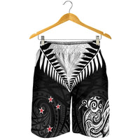 New Zealand Shorts for Men Aotearoa Maori Kiwi Black Fern - Polynesian Pride