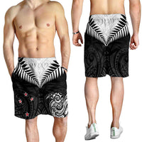 New Zealand Shorts for Men Aotearoa Maori Kiwi Black Fern - Polynesian Pride