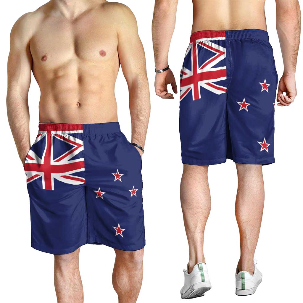 New Zealand Shorts for Men National Flag Colors LT19 - Polynesian Pride