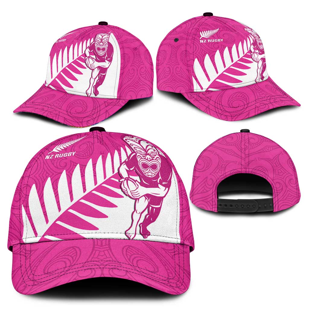 New Zealand Silver Fern Rugby Classic Cap Go All Black Maori Pink Version LT14