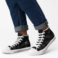 New Zealand Silver Fern Rugby High Top Shoes Go Aotearoa World Cup - Polynesian Pride