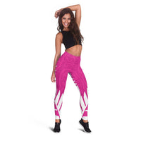 New Zealand Silver Fern Rugby Leggings Go All Black Maori Pink Version - Polynesian Pride
