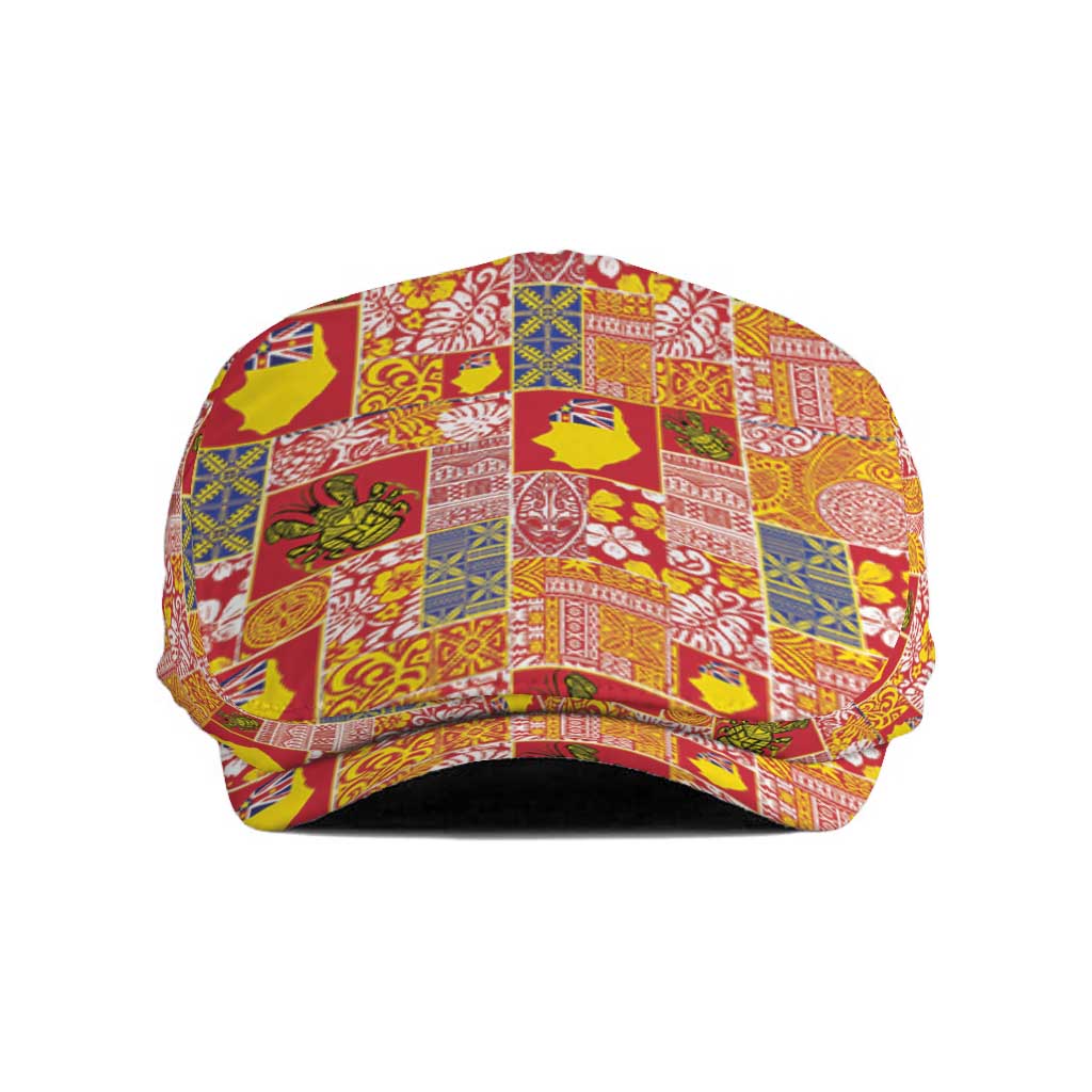 Niue Monuina e Kilisimasi Jeff Hat Pacific Patchwork Xmas Vibes - Polynesian Pride