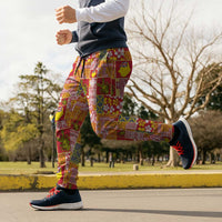 Niue Monuina e Kilisimasi Jogger Pants Pacific Patchwork Xmas Vibes LT9 - Polynesian Pride