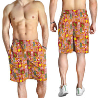 Niue Monuina e Kilisimasi Shorts for Men Pacific Patchwork Xmas Vibes LT9 - Polynesian Pride