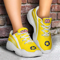 Niue The Rock Chunky Sneakers Flag-Inspired Curve Style LT05 - Polynesian Pride