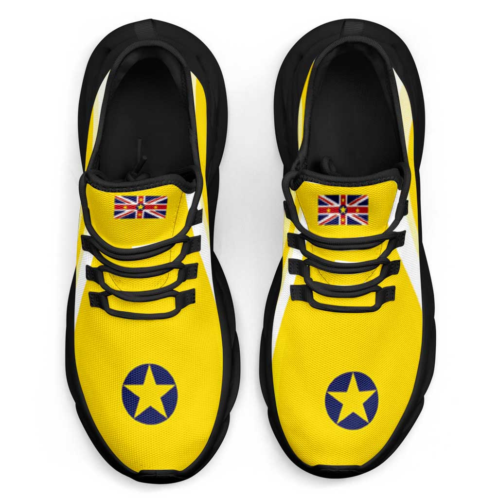 Niue The Rock Clunky Sneakers Flag-Inspired Curve Style LT05 - Polynesian Pride