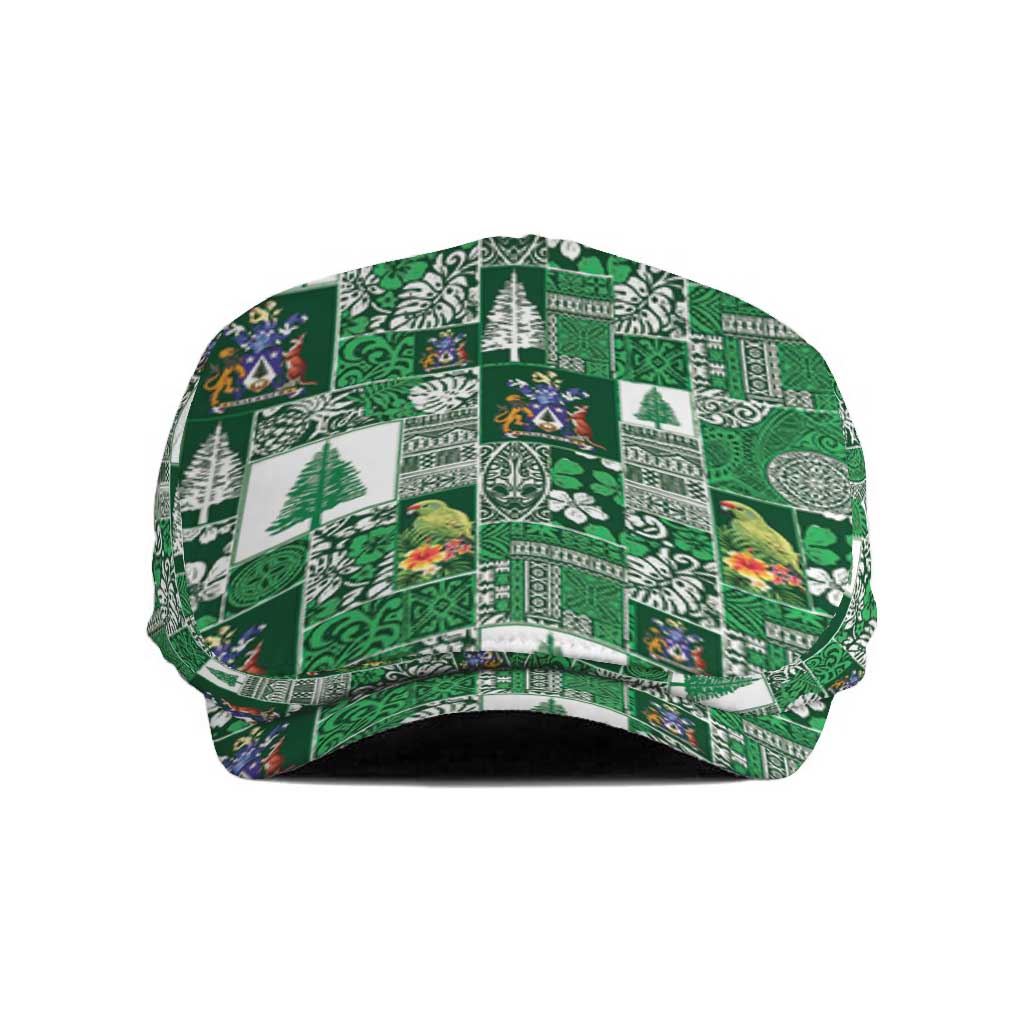 Norfolk Island Meri Krismas Jeff Hat Pacific Patchwork Xmas Vibes - Polynesian Pride