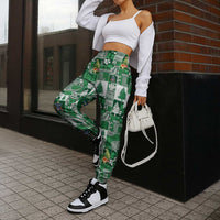 Norfolk Island Meri Krismas Jogger Pants Pacific Patchwork Xmas Vibes - Polynesian Pride