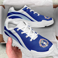 Northern Mariana Islands Chunky Sneakers Flag-Inspired Curve Style LT05 - Polynesian Pride