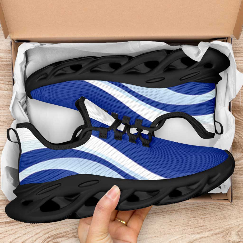 Northern Mariana Islands Clunky Sneakers Flag-Inspired Curve Style LT05 - Polynesian Pride