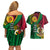 Halo Vanuatu Couples Matching Off Shoulder Short Dress and Hawaiian Shirt Happy 44th Independence Anniversary LT14