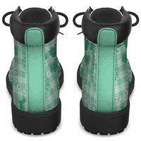 Omaomao Aloha Hawaii All Season Boots Plumeria Lei With Palaka Motif - Polynesian Pride