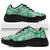 Omaomao Aloha Hawaii Chunky Sneakers Plumeria Lei With Palaka Motif - Polynesian Pride