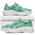 Omaomao Aloha Hawaii Chunky Sneakers Plumeria Lei With Palaka Motif - Polynesian Pride