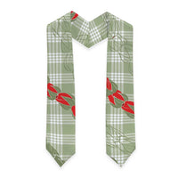 Omaomao Aloha Hawaii Graduation Stole Rosebud Lei With Palaka Motif LT14 - Polynesian Pride