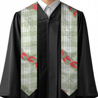 Omaomao Aloha Hawaii Graduation Stole Rosebud Lei With Palaka Motif LT14 - Polynesian Pride